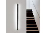 Zmh Led Lampada Da Parete Lampada Da Parete Interna Nero Bianco Freddo 100CM 32W Moderno Corridoio Su Giù Illuminazione Della Parete Per Soggiorno Cucina Camera Da Letto Hotel