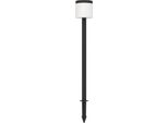 Pantete Lampada Solare - H115 X Ø17,5 Cm - Nero - 7,5W Incluso - IP44
