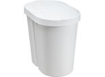 Plast Team 13540800 Plast Team Separatore Di Rifiuti Seattle Duo, 2 X 25 Litri, Bianco