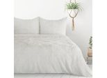 Eurofirany Biancheria Da Letto 220X200 Tiffany Crema Con Texture Pelliccia D91