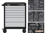 Kraftwerk Kra 102.107.205 Light Line Carrello Da Officina LT700, 7 Cassetti, Attrezzato, 155 Pz.