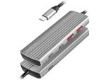 Logilink Logilink Usb 3.2 Gen2 Hub, 4+1-Port, 2X USB-A, 2X USB-C, Pd 100W, Aluminum