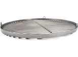 Griglia Round - 80 Cm In Acciaio Inox - Prodotto Artigianale - Made In Germany Con 3 Passanti Per Appenderla