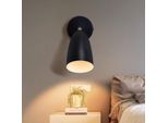 Zmh Lampada Da Parete Per Interni Lampada Da Parete Nera Vintage Camera Da Letto Faretto Da Parete GU10 Lampada Da Corridoio Cucina Lampada Da Parete Orientabile Retrò Senza Lampadina