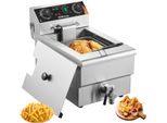 Friggitrice Commerciale Vevor, Friggitrice Elettrica Da 1500 W Con Cestello, Friggitrice In Acciaio Inox Da 9 L Con Controllo Del Tempo E Della Temperatura, Protezione Contro Il Surriscaldamento, Friggitrice Per Cucina Ristorante Caffè Bar