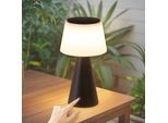 Zmh Lampada Da Tavolo Solare Ricaricabile Lampada Da Comodino A Led Senza Fili 3600Mha Lampada Ricaricabile Touch Dimmerabile Nera Con Batteria Usb Lampade Da Tavolo Per Soggiorno Moderno Camera Da Letto All'aperto