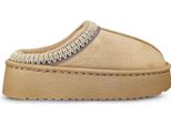 Pantofole Foderate Da Donna Pantofole Di Peluche Pantofole Isolate Omigo Khaki Taglia 36/37