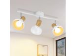 Zmh Faretto Da Soffitto Lampada Da Corridoio Plafoniera Vintage 3 Fiamme Lampada Da Corridoio 350° Orientabile Bianco Spot Da Interno E14 Spot Da Soffitto Senza Lampadine