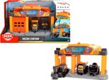 Dickie Go Real Micro Construction Station Veicolo Giocattolo Con Cassone Ribaltabile E 2 Scavatrici 203725010