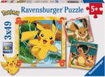 Ravensburger - Puzzle Pokemon 3X39 ElementóW - Oryginalny Produkt Dla FanóW