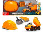 Veicolo Di Gioco Dickie Go Real Volvo Tough Hauler Playset Ribaltabile, Casco, Pala 203729014