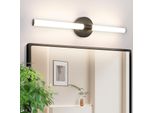 Zmh Lampada A Specchio Led Lampada Da Parete 60CM Parete 8W Lampada Nera Lampada Da Parete 4000K Bianco Neutro Moderno