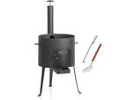 Forno Bbq-Toro Kazan Ø 39,5 Cm, Bollitore Per Gulasch Con Schiumarola, Attizzatoio, Forno Da Esterno Con Tubo