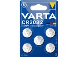 Batteria A Bottone Varta Al Litio CR2032, Pacco Da 5