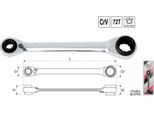 Yato YT-4945 SternschlüSsel Chrom-Vanadium-Stahl Rostfreier Stahl 10,13,17,19 Mm 200 Mm