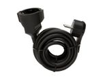 Prolunga 3 M Con Spina Piatta Nera