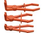 Bgs Set Di Pinze Stringitubo Angolate A 90° 155-220 Mm 3 Pezzi - 8764