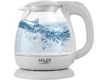 Adler | Bollitore | Ad 1283G | Standard | 1100 W | 1 L | Plastica/Vetro | Base Girevole A 360° | Grigio