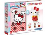 Puzzle 104 Pezzi Clementoni - Hello Kitty - Puzzle E Modello 3D