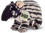 Teddy Hermann Tapir Baby, Kuscheltier, Stofftier, PlüSchtier, Exotisches Wildtier, Schwarz Weiß, 24 Cm, 923329