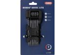 Abus Bordo Lite 6055C Sh Serratura A Libro - Con Staffa E Codice A Combinazione - Serratura A Combinazione Ultraleggera In Acciaio Speciale - Livello Di Sicurezza Abus 7 - 60 Cm - Nero