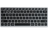 Satechi, Tastiera Qwerty Slim X1 Bluetooth USB-C Con Retroilluminazione, Grigio