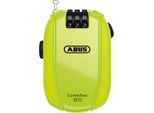 Abus Combiflex - Lucchetto Per Il Fissaggio Di Sci, Caschi, Passeggini E Bagagli - Break 85 - Lunghezza 85 Cm - Spessore 1,5 Mm - Con Codice Di Combinazione - Giallo Neon
