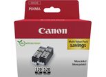 Canon PGI-520BK Twin Pack - Confezione Da 2 - 19 Ml - Nero - Originale - Scatola Sospesa - Contenitore D'inchiostro - Per Pixma Ip3600, Ip470