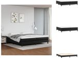 Vidaxl Letto A Molle Insacchettate Nero 200X200 Cm In Pelle Finta - Letti E Strutture Letto