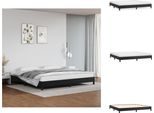 Vidaxl Struttura Letto Nera 200X200 Cm In Pelle Finta - Letti E Strutture Letto