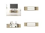 Vidaxl Mobile Tv Sospeso Sonoma Rovere 100X30X26,5 Cm Materiale Legno - Mobile Tv - Mobile Tv - Mobile Tv Sospeso - Mobile Tv Sospeso