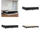 Vidaxl Letto Boxspring Nero 200X200 Cm In Pelle Finta - Letto Boxspring - Boxspringbetten - Bett - SchlafzimmermöBel