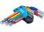 Set Di Chiavi Esagonali | Multicolore | Corte | Esagono Incassato 1,5 - 10 Mm | 9 Pz.