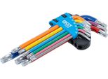 Bgs Set Di Chiavi Angolari Con Profilo A T Multicolore (Per Torx) T10 - T50 9 Pezzi - 74458