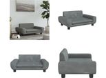 Vidaxl Letto Per Cani Grigio Scuro 70X45X33 Cm In Velluto - Letto Per Cani - Letti Per Cani - Divano Per Cani - Divano Per Animali Domestici