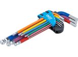 Set Di Chiavi Esagonali | Multicolore | Bussola Esagonale, Bussola Esagonale Con Testa Sferica 1,5 - 10 Mm | 9 Pz.