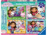 4 Puzzle Da 42 Pezzi - La Casa Delle Bambole Di Gabby