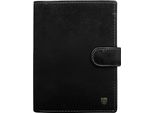 Rovicky | Portafoglio Classico Da Uomo, Con Rfid, Nero, 10X12,5 Cm
