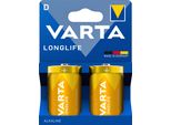 Varta Batterie Longlife Alcaline D Mono LR20 1,5V 1Bli=2Stk