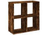 Syfax™ Libreria Divisorio Rovere Fumo 69,5X29X69,5 Cm In Truciolato