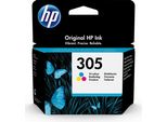 Hp 305 Tri Color Original Ink Cartridge Cartuccia D'inchiostro 1 Pz Resa Standard Ciano Magenta Giallo
