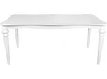 Casa Padrino Tavolo Da Pranzo Barocco Bianco Allungabile 180 - 230 Cm - Tavolo