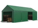 Toolport Tendone Deposito 4X8 M Pvc 700 N Tenda Capannone Impermeabile Verde Scuro