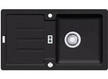 Franke Smart Strata Lavello Da Incasso Fragranit Stg 614-78 Onyx Comando Manuale Da 45 Cm 114.0303.666