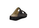 Finn Comfort Psara Supersoft Mule, Uomo, Pelle, Nero, Mellow - Scarpe Da Uomo Sandalo / Mulo, Grigio, Pelle (Sirio/Velour)