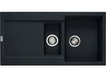 Franke Maris Lavello Da Incasso Fragranit Lavello Mrg 651-97 Blackmatt Pulsante In Acciaio Inox Da 60 Cm 114.0627.285