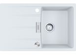 Franke Centro Cng 611-78 Lavello In Glacier Con Manopola Eccentrica In Acciaio Inox / Dimensioni Del Foro 760 X 480 Mm R15 / Lavello In Granito