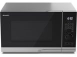 SHARP PG284AES Mikrowelle mit Grill, Mikrowelle: 900W, Grill: 1000W, 10 Leistungsstufen, silber