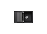 Blanco Adira 45 S-F Lavello Da Incasso Silgranit Nero Da 45 Cm Con Controllo Remoto Dello Scarico, Con Accessori