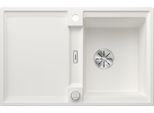 Blanco Adira 45 S Lavello Da Incasso Silgranit Bianco Da 45 Cm Con Scarico Telecomandato, Con Accessori